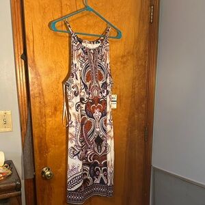 INC Paisley Print Sleeveless Dress